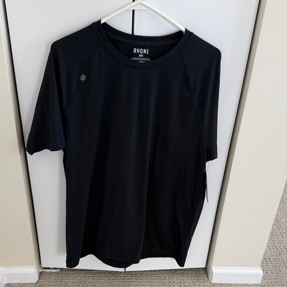 RHONE Black Short Sleeve Performance Tee